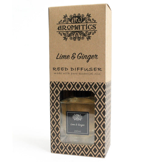 Lime és gyömbér pálcás diffúzor – 200 ml