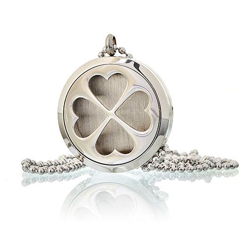 Négylevelű lóhere aromaterápiás medál – 30 mm